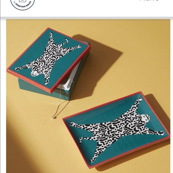 Jonathan Adler Catch All Trinket Tray - RARE- Leopard - Picture 6 of 11